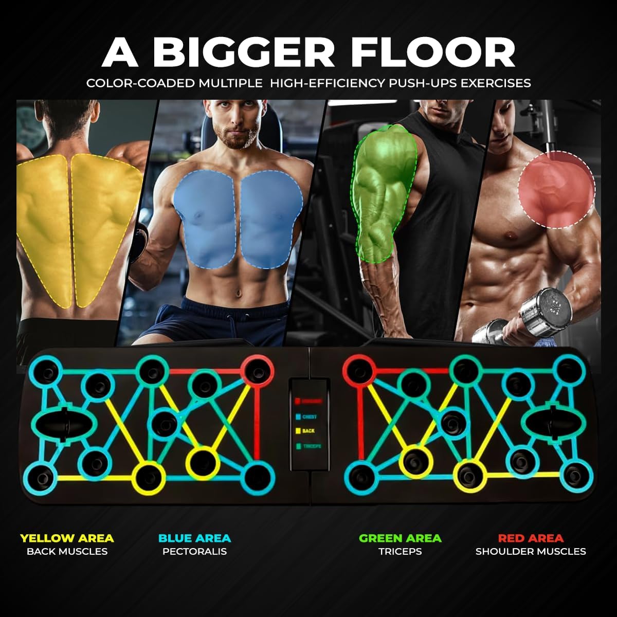 Suport pliabil, Zola®, pentru flotari si exercitii, antiderapant, 63 x 18 cm Suport pliabil, Zola®, pentru flotari si exercitii, antiderapant, 63 x 18 cm